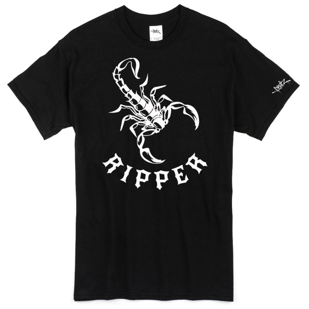 American Apparel. Black Scorpion Tee. 'Snak The Ripper.' Size Medium.